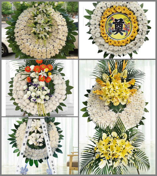 山东莱芜钢城区辛庄镇吕家峪村花圈速递